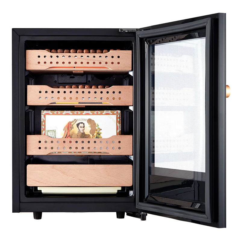 Afidano B1 electric cigar humidor cabinet size and dimensions for home collectors