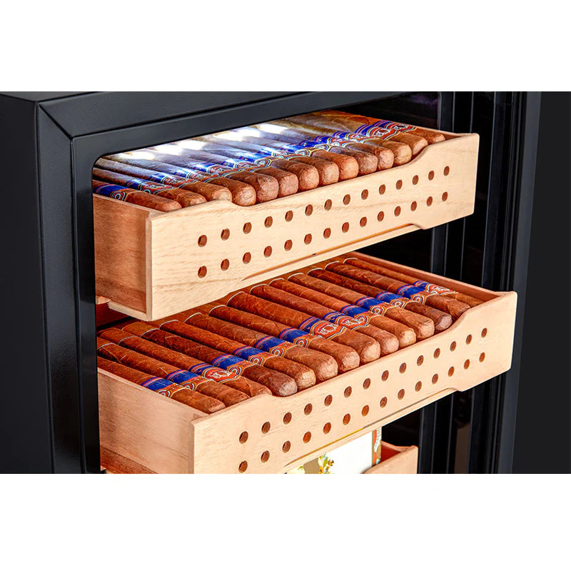 Smart electric cigar humidor B1 with app control and touch temperature settings