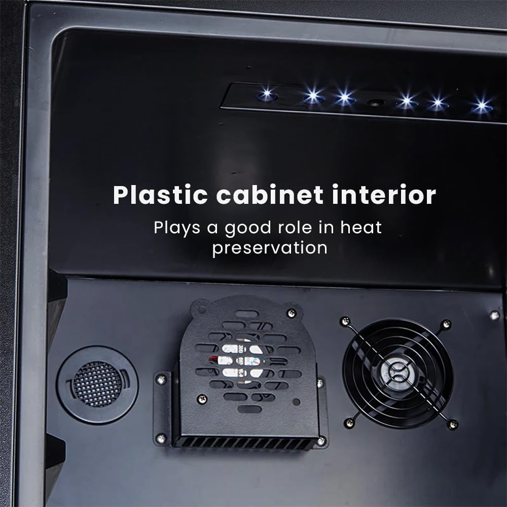 Hemingway electric cigar humidor interior cooling fan and LED lights UAE