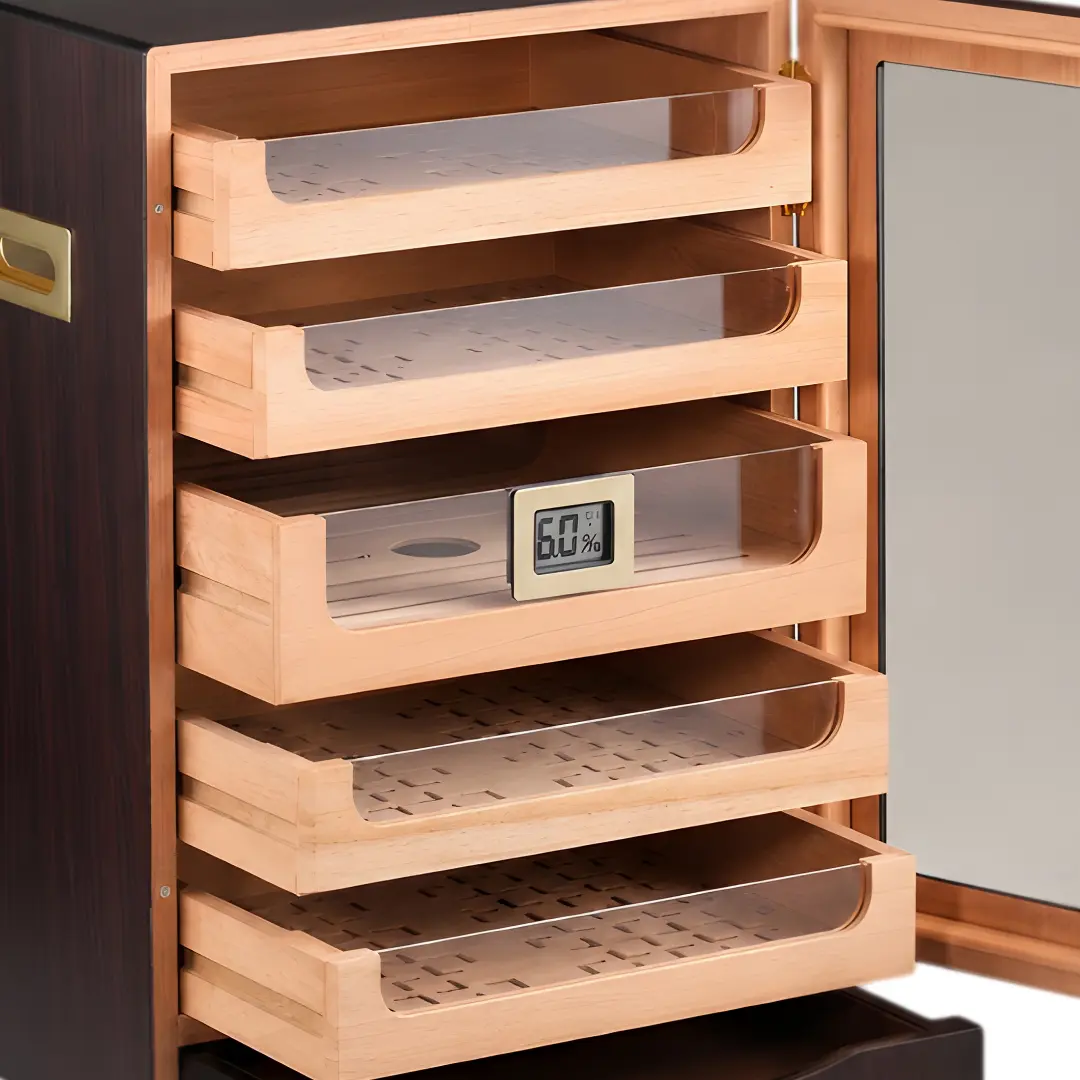 Classic Humidor Cabinet Luxu dimensions graphic