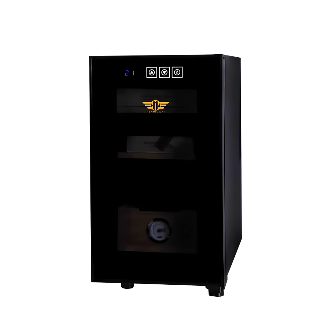 Hemingway thermo-electric humidor cabinet front view