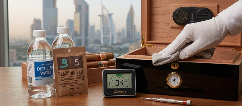 How to Maintain a Cigar Humidor | Humidor Care Guide UAE