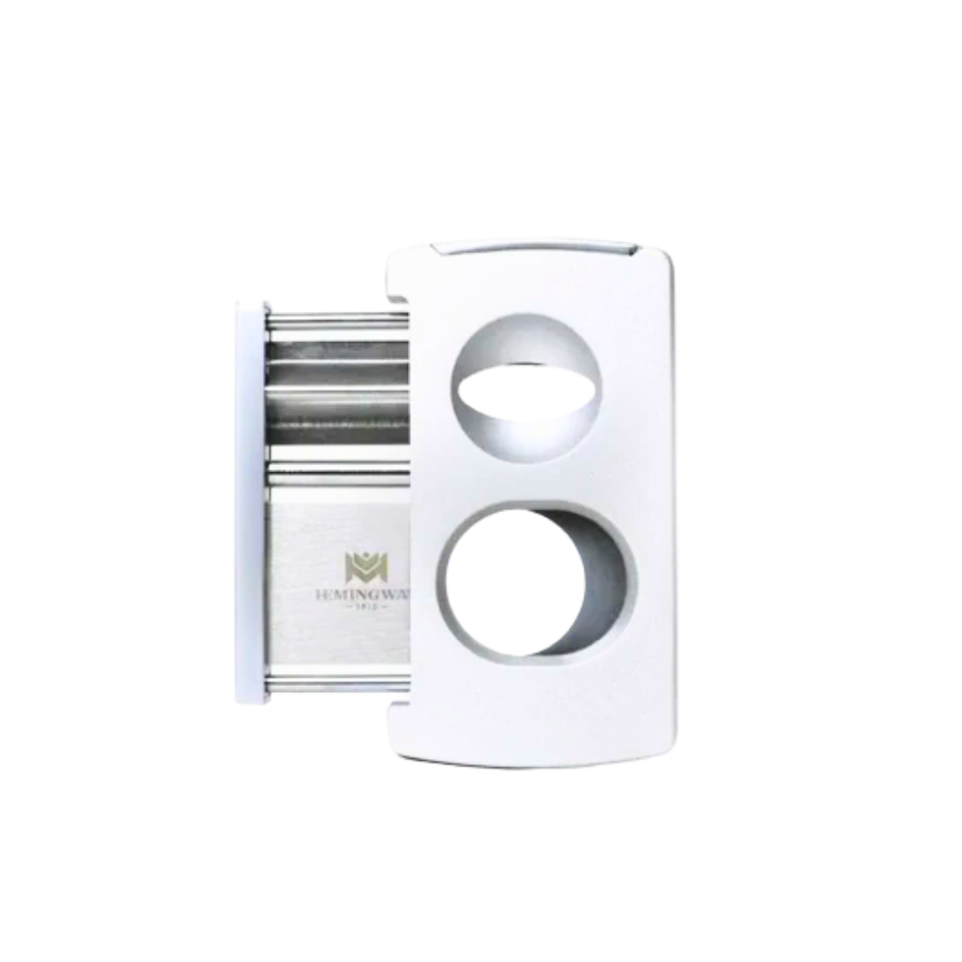 Cigar Cutter V-Cut and Round Cut - Silver