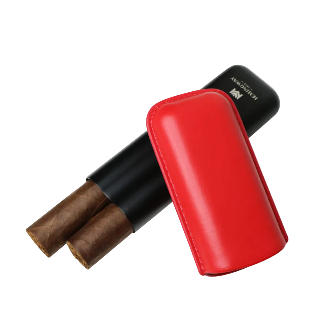 Portable Travel Cigar Case – Red Edition